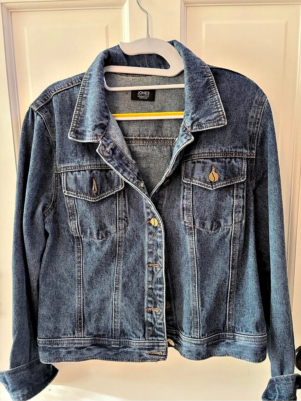 Jones New York Signature Blue Denim Jean Jacket size S/M